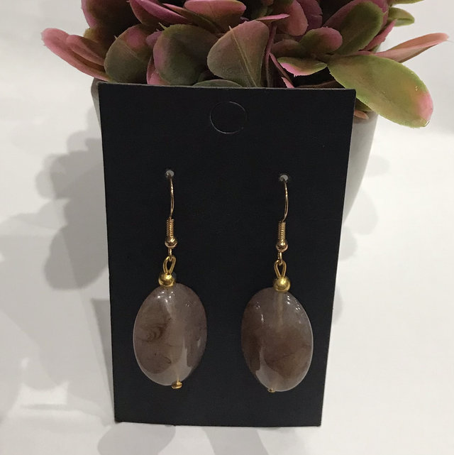 Brown Dangling Earrings- BDE775