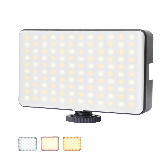 Luz LED portátil para vídeo, recargable, con 98 LEDs y 3 Ajustes de temperatura para fotografía, iluminación de vídeo, maquillaje, etc