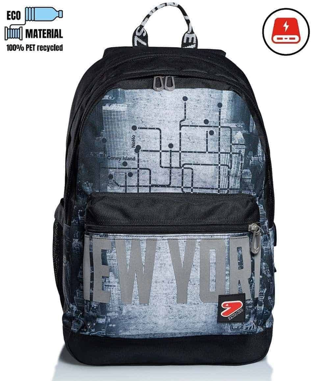 ZAINO Seven Boy THE DOUBLE PRO IN TOWN CON POWER BANK