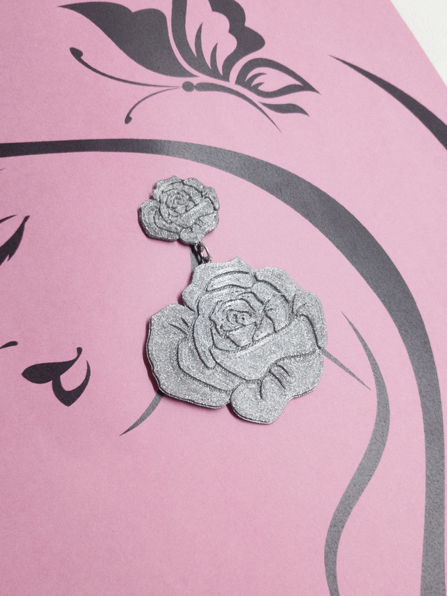 Pendientes "La Vie en Rose Nuit"