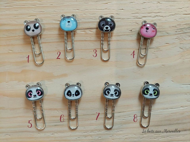 Marque page Trombone animaux