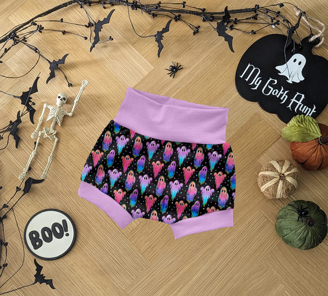 Neon Ghosts Childrens Bummie Shorts