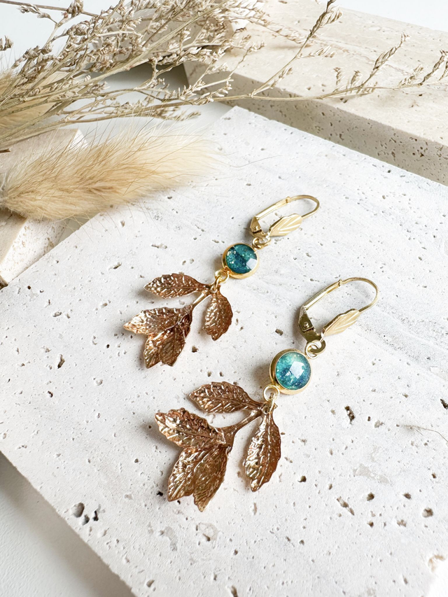 Boucles d&#039;oreilles Héloïse | Bleu 