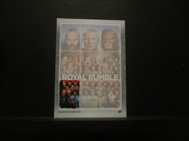 Royal Rumble Slam Attax Live Original Trading Card #377