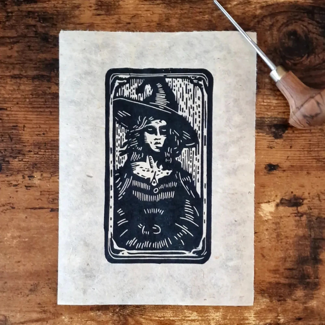 Linogravure - Morgane