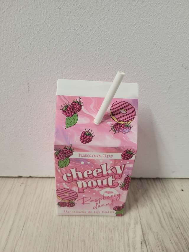 Boite paille masque lèvres et baume lèvres 