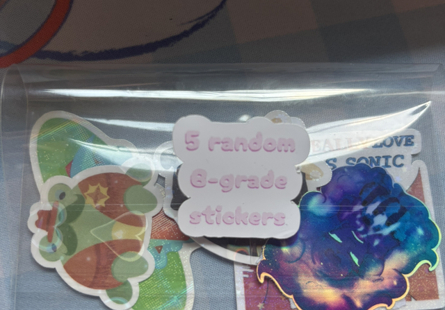 5 Random B-grade Stickers