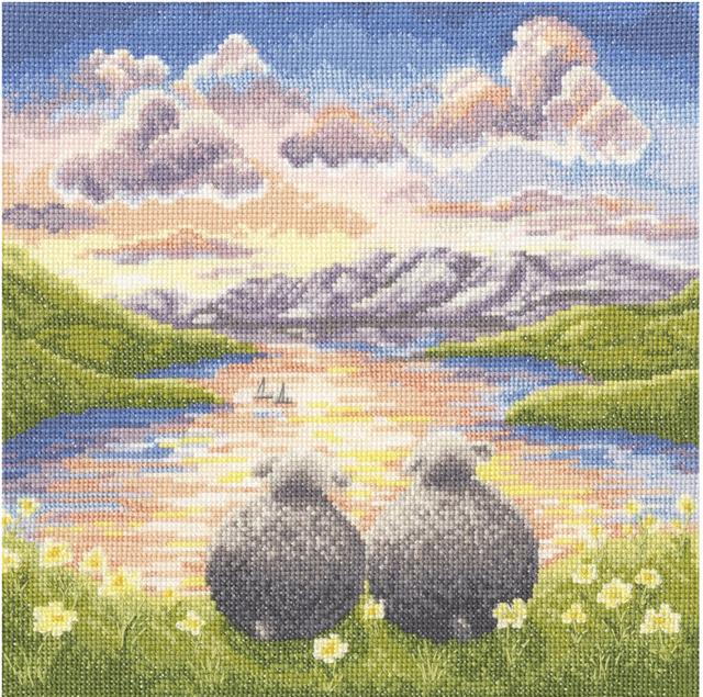 Love and Light Counted Cross Stitch Kit by Bothy Threads