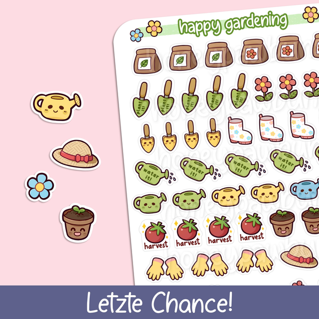 Fröhliches Gärtnern Sticker Sheet - ST2212