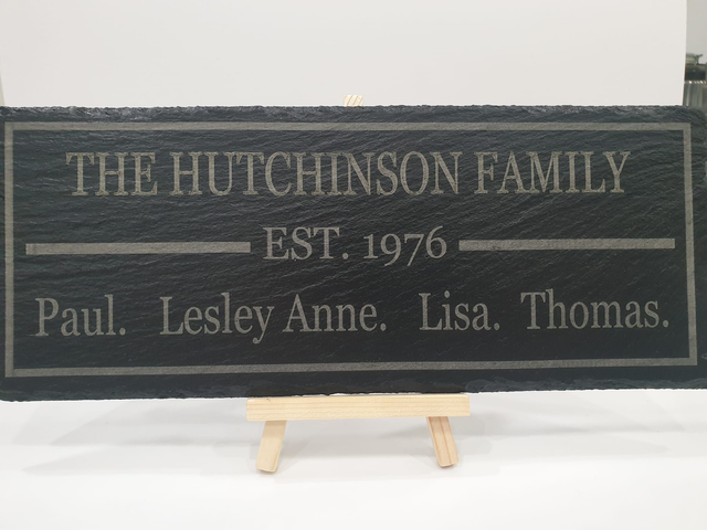 0014. Family Established Plaque.