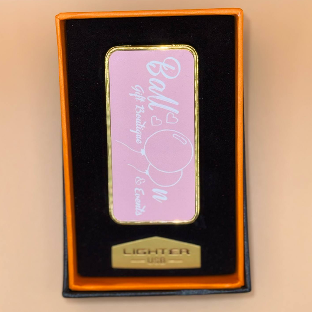 Logo usb chargeable lighter 