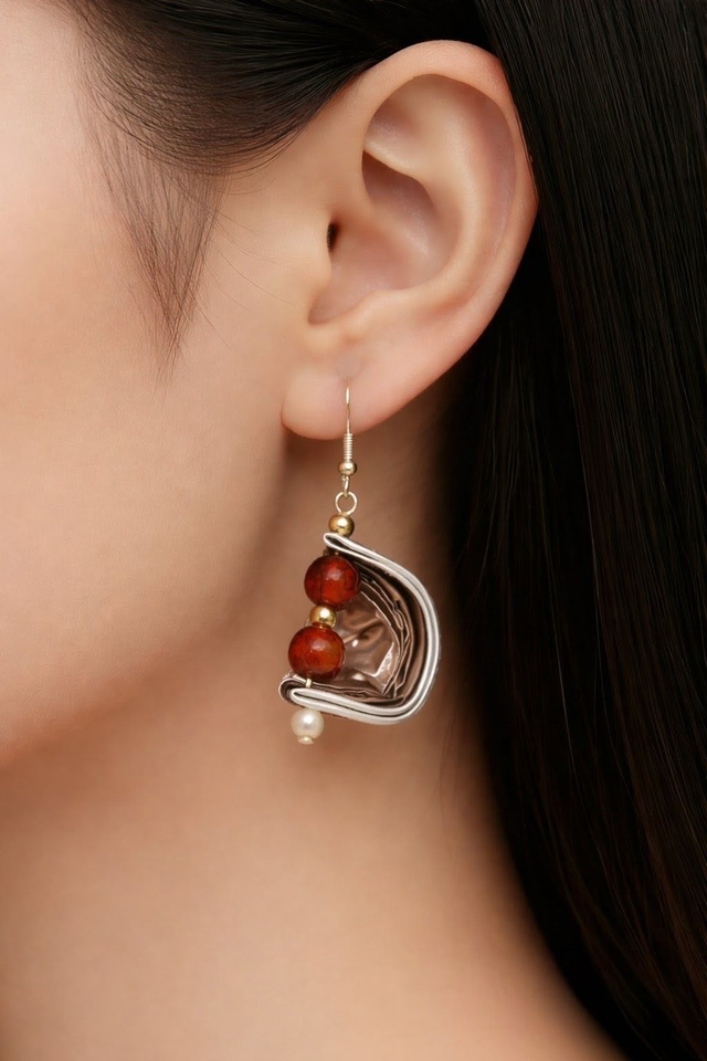 Boucles d'oreilles upcycling