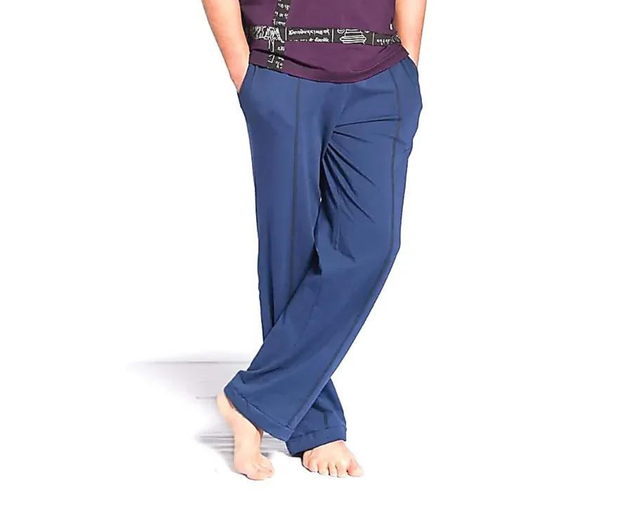 Pantalon de yoga homme bleu taille S-M