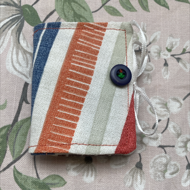 Blue / Orange Striped Needle Pouch