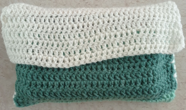 Pochette livre de poche vert et blanc