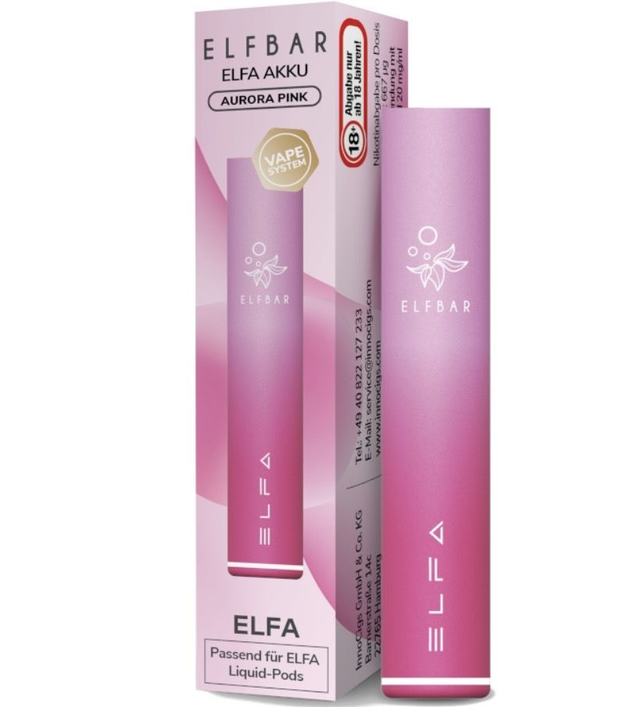 ELFBAR ELFA Akku – Aurora Pink | 500 mAh