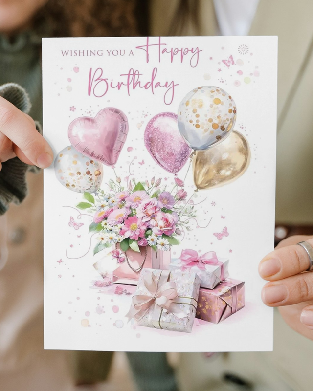 Flowers Happy Birthday card