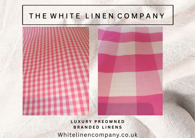 Single Pink Check 100% Cotton Duvet Cover, Fitted Sheet &amp; Pillowcase