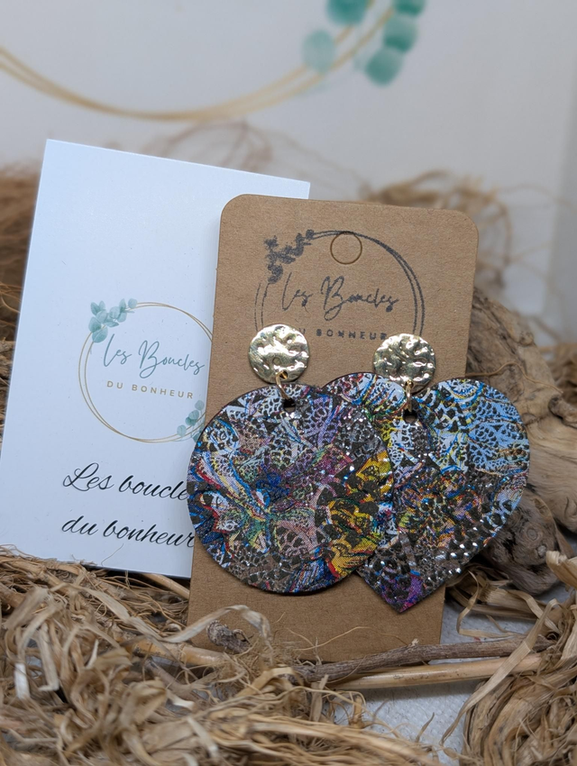 Boucles d&#039;oreilles Asymétrique zk148