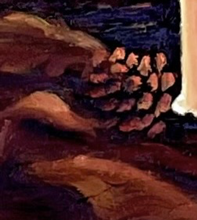 Original Painting Woodland Light