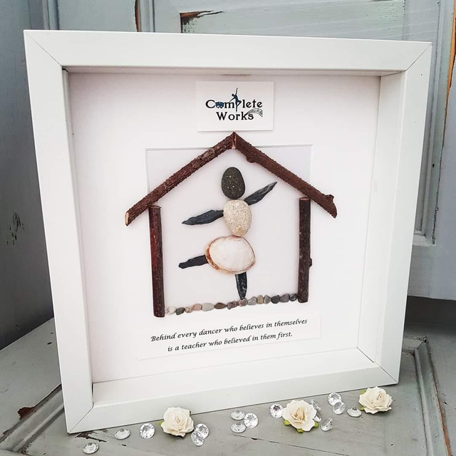 Thank you, dance teacher pebble picture 