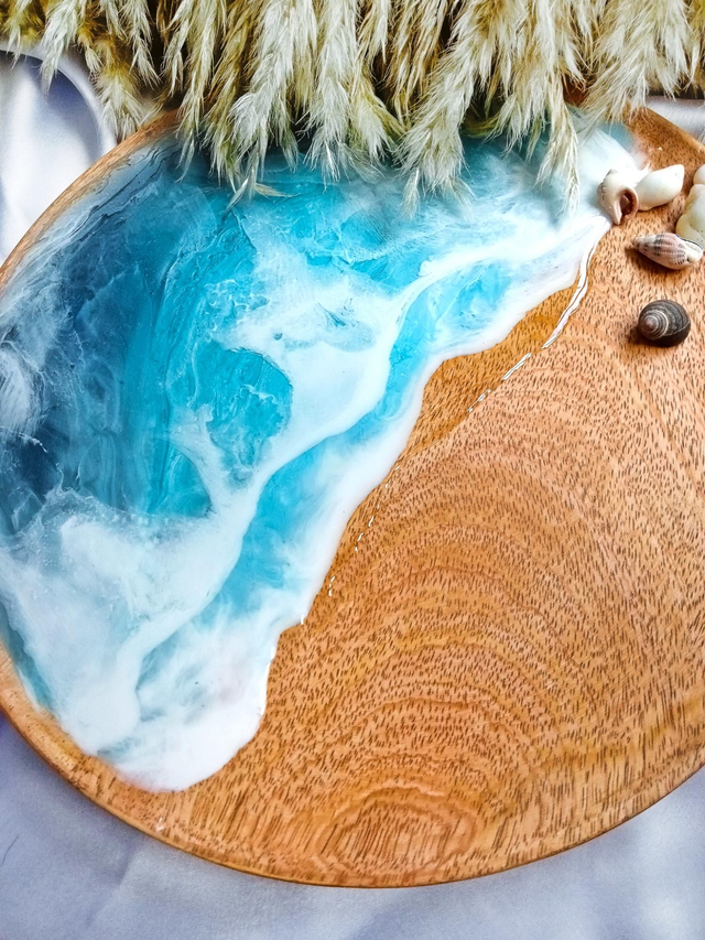 Ocean wooden tray