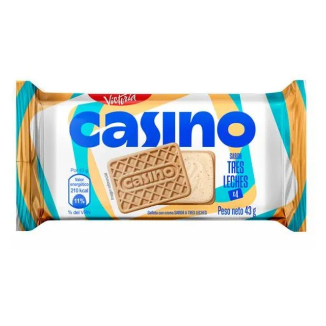Galletas Casino Tres Leches unidad