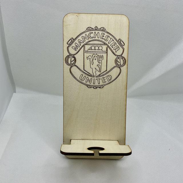 Laser cut football phone holder. Different designs available.