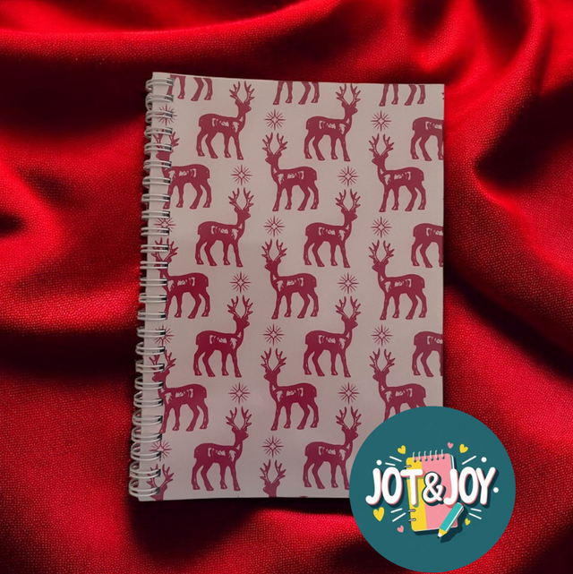 Joy to the Deer - A5 Notebook