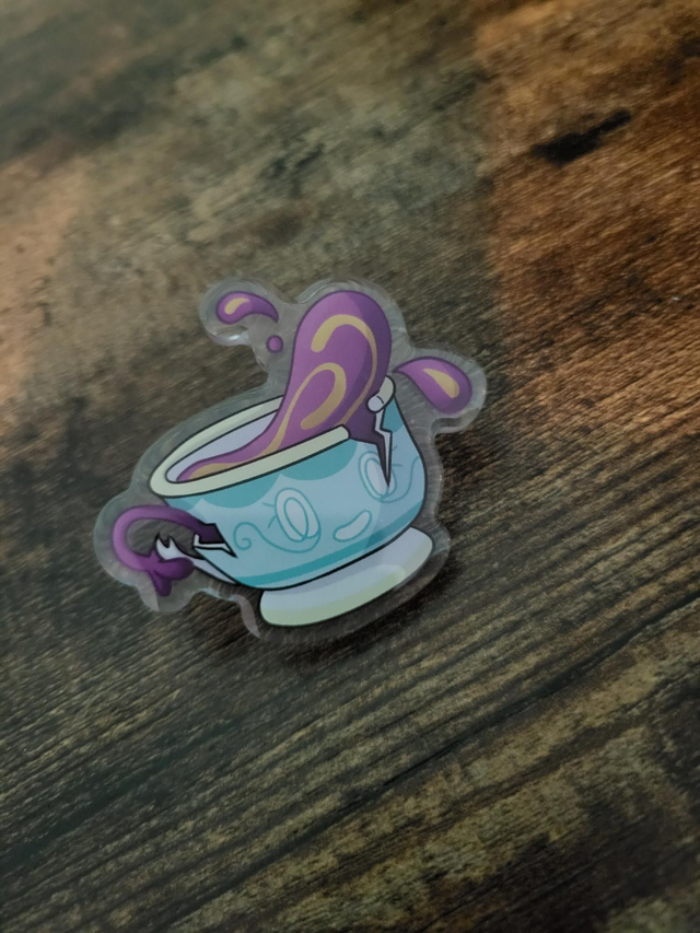 Sinistea Acrylic Pin