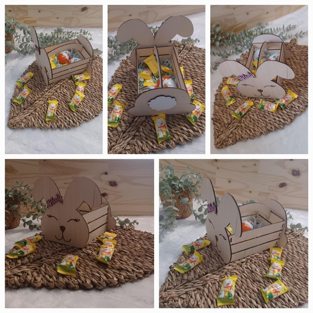 Panier de Pâques en bois