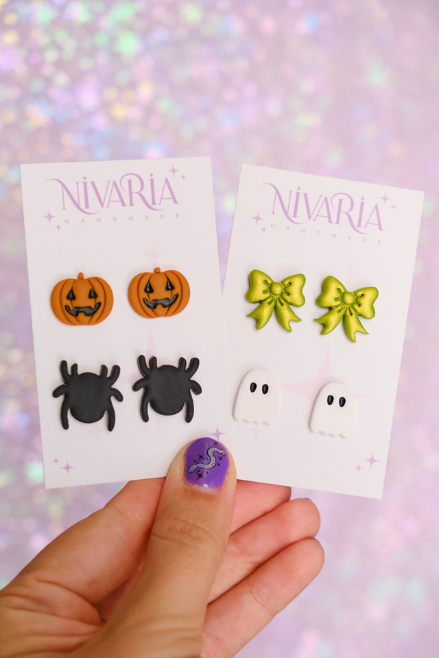 Colección Halloween | Pendientes de botón 