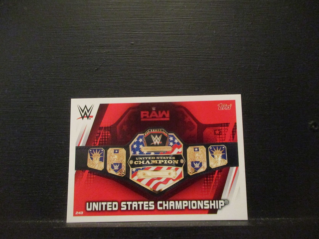 United States Championship - Championship Slam Attax Universe Original Trading Card #243