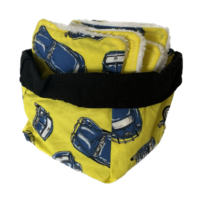 Panière de 10 lingettes lavables