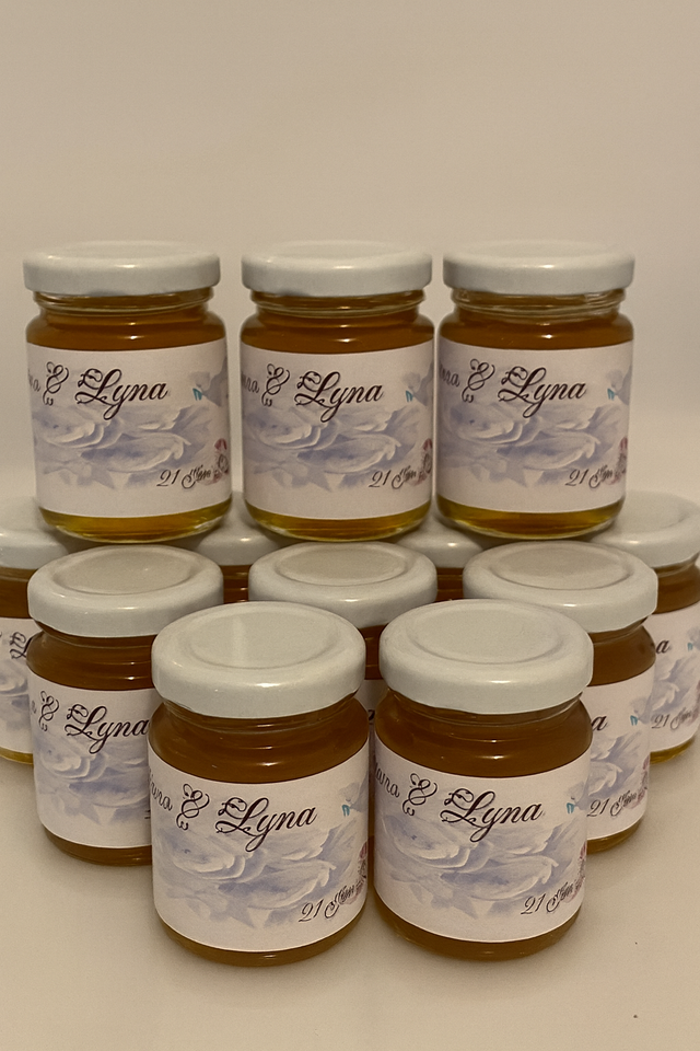 Pot de miel 125g à personnaliser – carton de 20