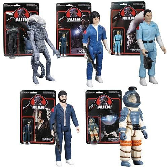 Ripley, Kane, Ash, Alien, Dallas action figures