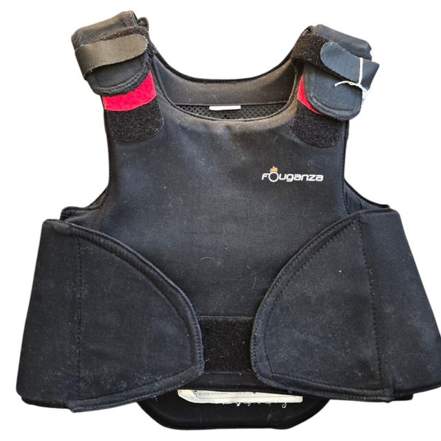 Gillet de protection noir T8/10 ans Decathlon (FA1006)