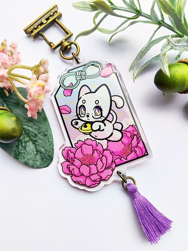 Kitty Omamori Keychain