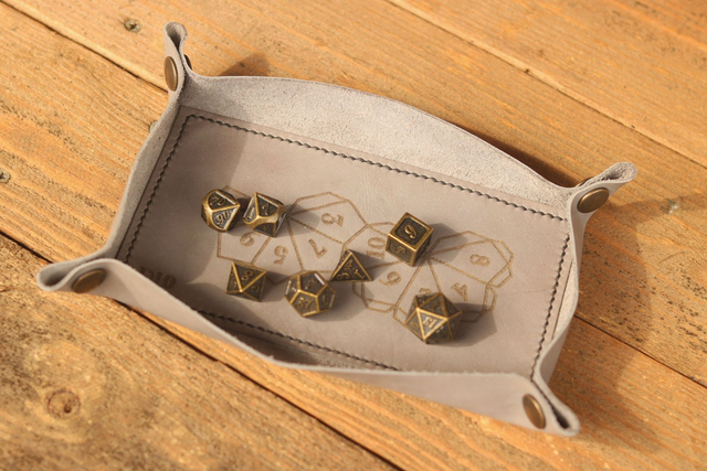 Gray dice tray