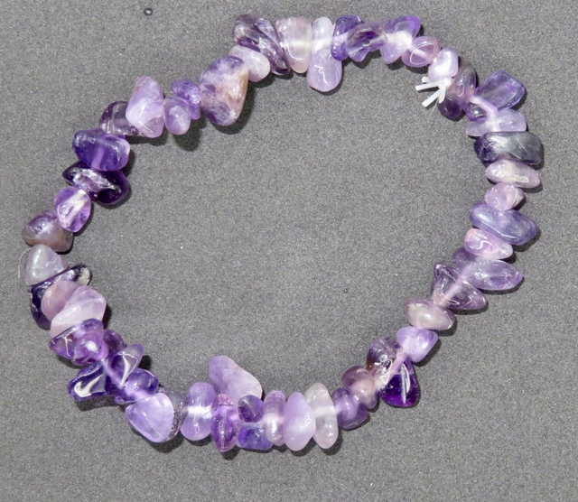 Bracelet baroque en Améthyste