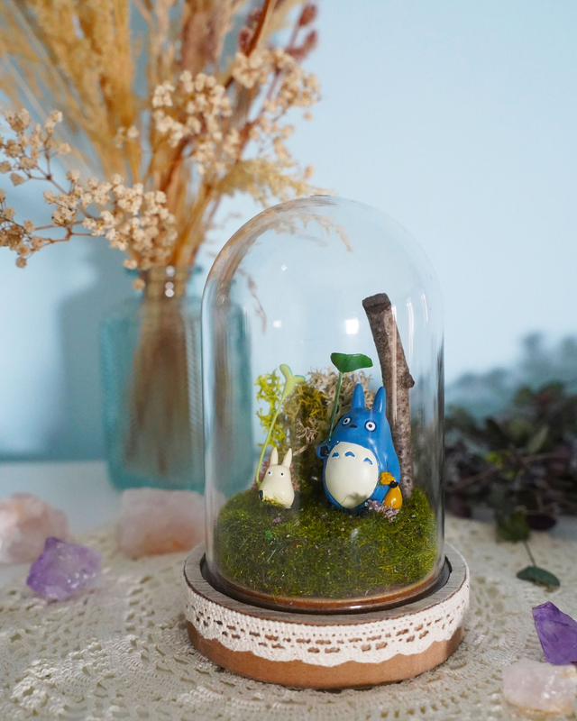 Chu Totoro &amp; Chibi Figurine Dome