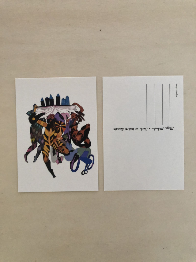 Carte postale “Les gardiennes” – Illustration de Maya Mihindou – Papeterie féministe made in France – Carte postale A6 fabriqué à Paris