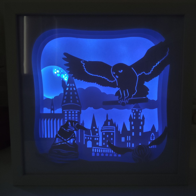 Lightbox inspirée d&#039;Harry Potter Wizzard School