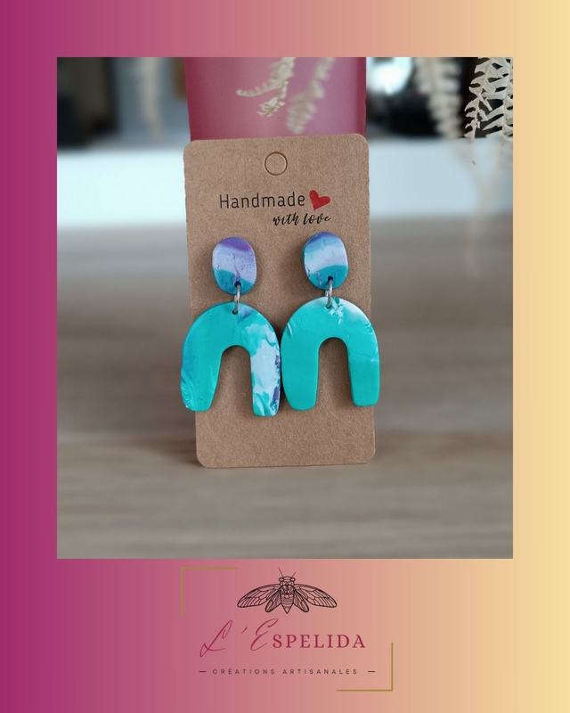 Ponts verts, blancs et violets