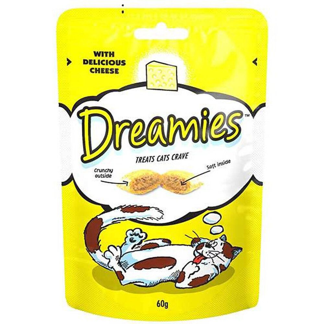 Dreamies Cat Treats With Delicious Cheese 60g