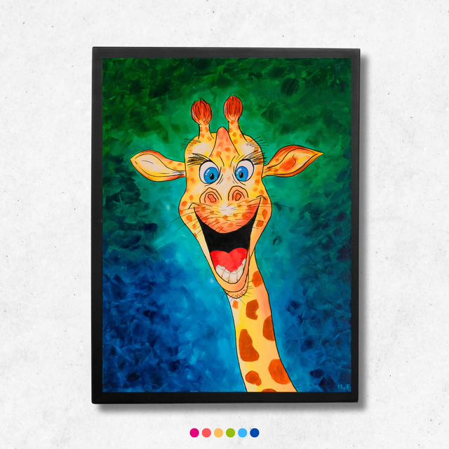 Giraffe | Schilderij