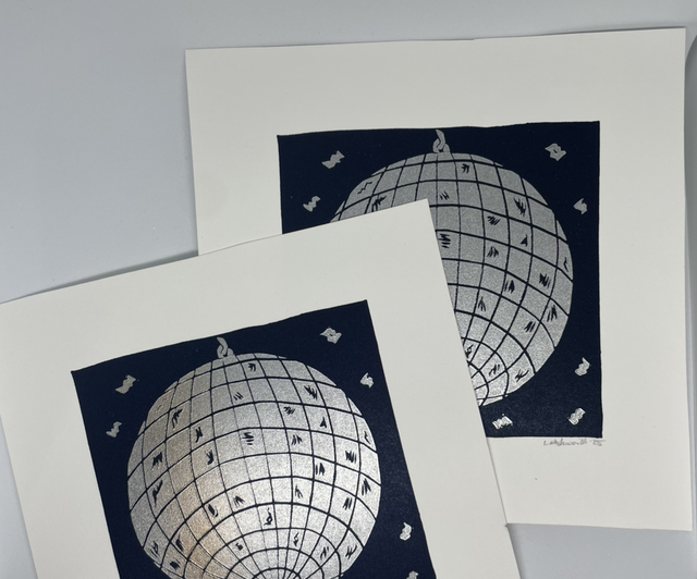 Disco metallic mini prints