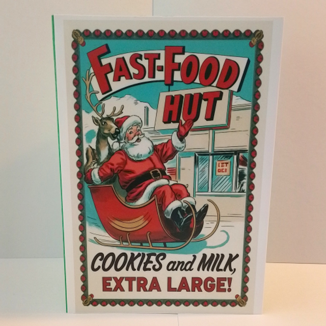 Vintage Style Funny Christmas Cards - 24 Different Designs