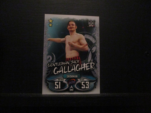Gentleman Jack Gallagher - W 205 Live Slam Attax Live Original Trading Card #246