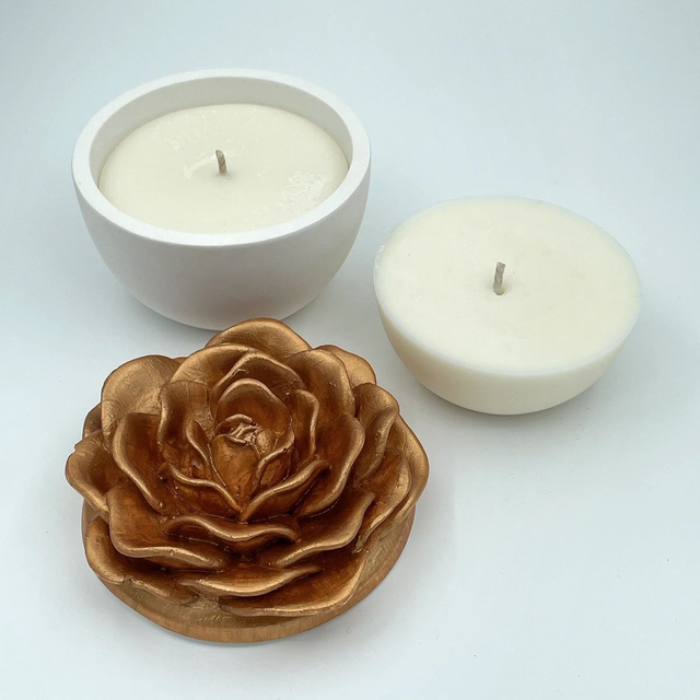 Kukka Astiakynttilä oliivivahasta